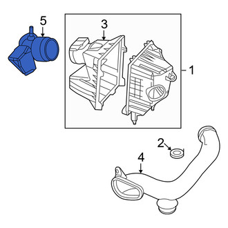 Mercury OE - Rear Engine Air Intake Hose