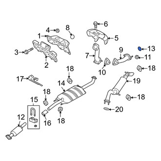 Mercury OE - Exhaust Muffler Gasket