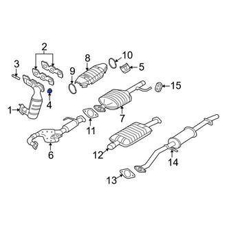 Mercury OE - Exhaust Manifold Nut