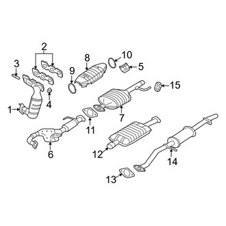 Mercury OE - Exhaust System - Exhaust Components (3.0L)
