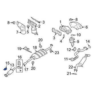 Mercury OE - Exhaust Flange Nut