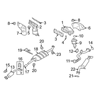 Mercury OE - Exhaust System - Exhaust Components (Flex)
