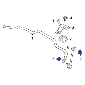 Mercury OE - Front Suspension Stabilizer Bar Link Nut