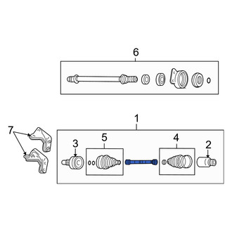Mercury OE - Front Right CV Axle Assembly
