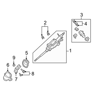 Mercury OE - Steering Column Assembly (Flex / Gas)