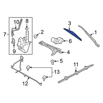 Mercury OE - Front Wiper Blade