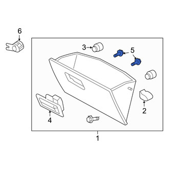 Mercury OE - Glove Box Latch Screw