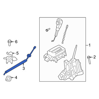 Mercury OE - Automatic Transmission Shifter Cable
