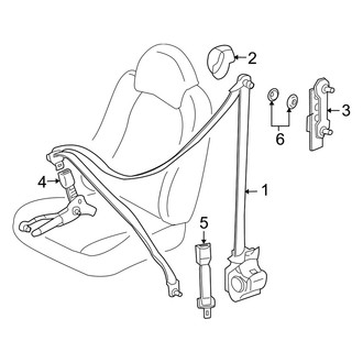 Mercury OE - Restraint Systems - Front Seat Belts (Flex / Gas)