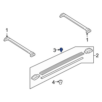 Mercury OE - Roof Side Rail Bolt