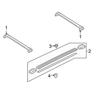 Mercury OE - Roof - Luggage Carrier (Production Installed), (Flex / Gas)