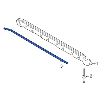 Mercury OE - Left Rocker Panel Molding Trim Insert
