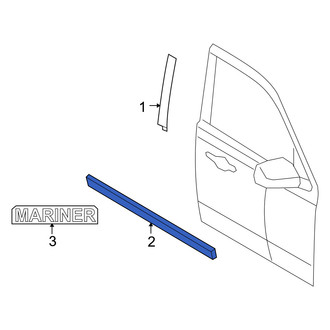 Mercury OE - Front Left Door Belt Molding