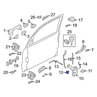 Mercury OE - Rear Door Latch Clip