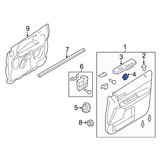 Mercury OE - Front Right Door Window Switch
