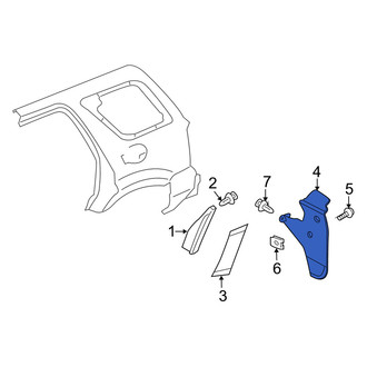Mercury OE - Rear Left Mud Flap