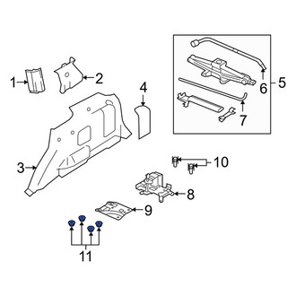 Mercury OE - Floor Jack Nut