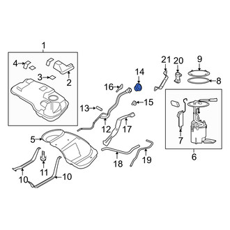 Mercury OE - Rear Fuel Filler Neck Mount Plate