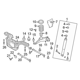 Mercury OE - Rear Suspension - Suspension Components (FWD)