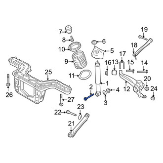 Mercury OE - Suspension Shock Absorber Bolt