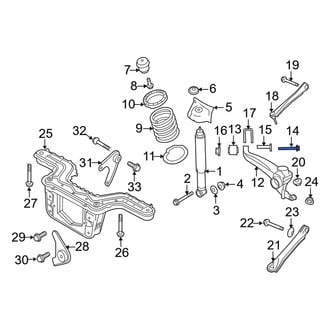 Mercury OE - Suspension Trailing Arm Bolt