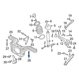 Mercury OE - Rear Suspension Crossmember Bolt