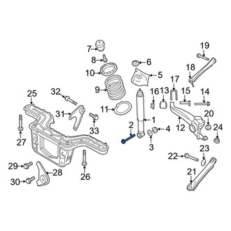 Mercury OE - Suspension Shock Absorber Bolt