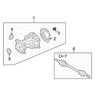Mercury OE - Differential Cover Plug