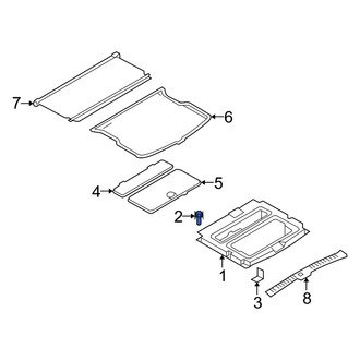 Mercury OE - Trunk Floor Storage Box Bolt