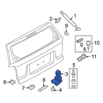 Mercury OE - Rear Liftgate Latch