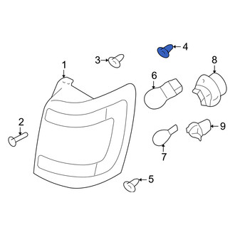 Mercury OE - Upper Tail Light Grommet