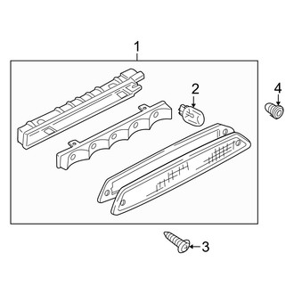 Mercury OE - Rear Lamps - High Mounted Stop Lamp (Base / Premier)