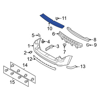 Mercury OE - Rear Bumper Step Pad