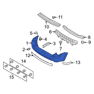 Mercury OE - Rear Bumper Cover