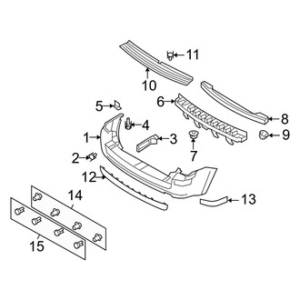 Mercury OE - Rear Bumper - Bumper & Components (Flex / Gas)