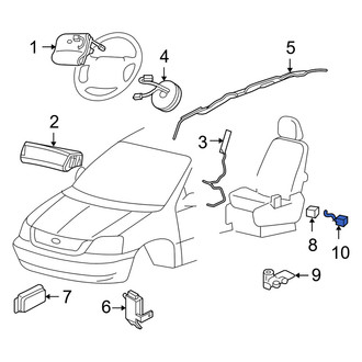 Mercury OE - Air Bag Side Curtain Delete Resistor