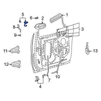 Mercury OE - Front Door Lock Cylinder
