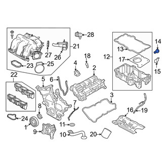 Mercury OE - Engine Oil Drain Plug