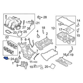 Mercury OE - Lower Engine Intake Manifold Gasket