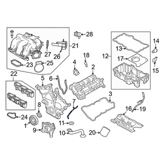 Mercury OE - Left Engine Timing Cover Gasket