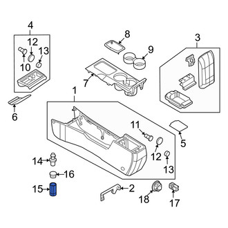 Mercury OE - Center 12 Volt Accessory Power Outlet