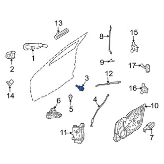 Mercury OE - Front Left Door Lock Cylinder