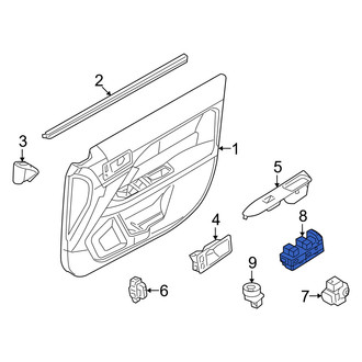 Mercury OE - Front Left Door Window Lock-Out Switch