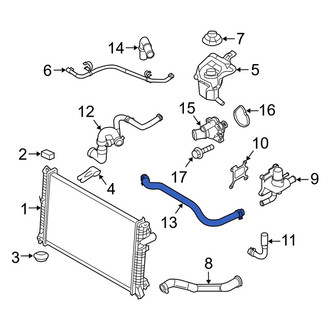 Mercury OE - Engine Coolant Bypass Hose