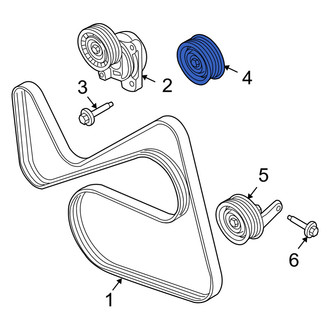 Mercury OE - Accessory Drive Belt Idler Pulley