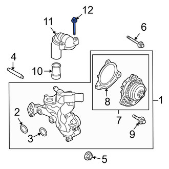 Mercury OE - Engine Coolant Inlet Flange Bolt