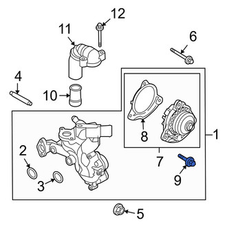 Mercury OE - Engine Coolant Inlet Flange Bolt