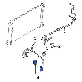 Mercury OE - Transmission Oil Cooler Line Clamp