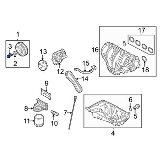 Mercury OE - Engine Harmonic Balancer Bolt