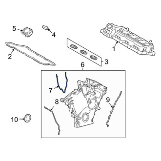 Mercury OE - Center Engine Timing Cover Gasket